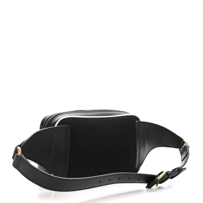 Gucci X ADIDAS Textured Dollar Calfskin Belt Bag Black 3 of 11