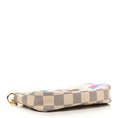 Louis Vuitton Damier Azur 2016 Christmas Animation Mini Pochette Accessories 4 of 7