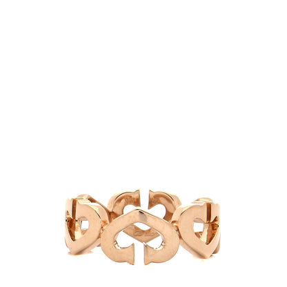 Cartier 18K Yellow Gold Diamond Hearts and Symbols Ring 50 5.25 3 of 5