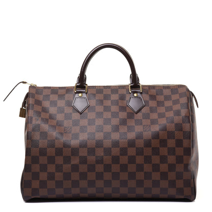 Louis Vuitton Damier Ebene Speedy 35 1 of 16