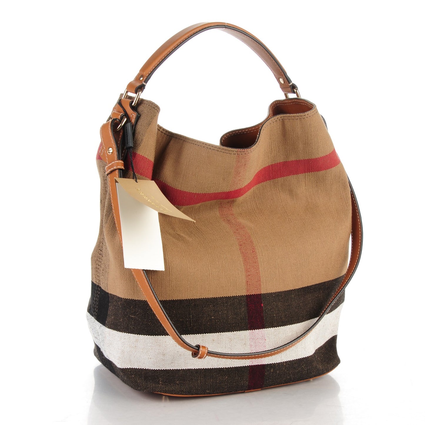 Canvas Mega Check Medium Ashby Saddle Brown