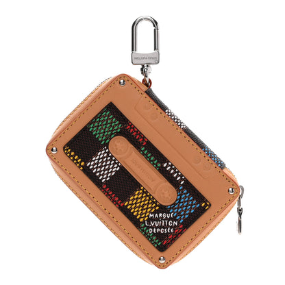 Louis Vuitton LV Vers Damier Tape Key Holder Bag Charm Multicolor 1 of 5