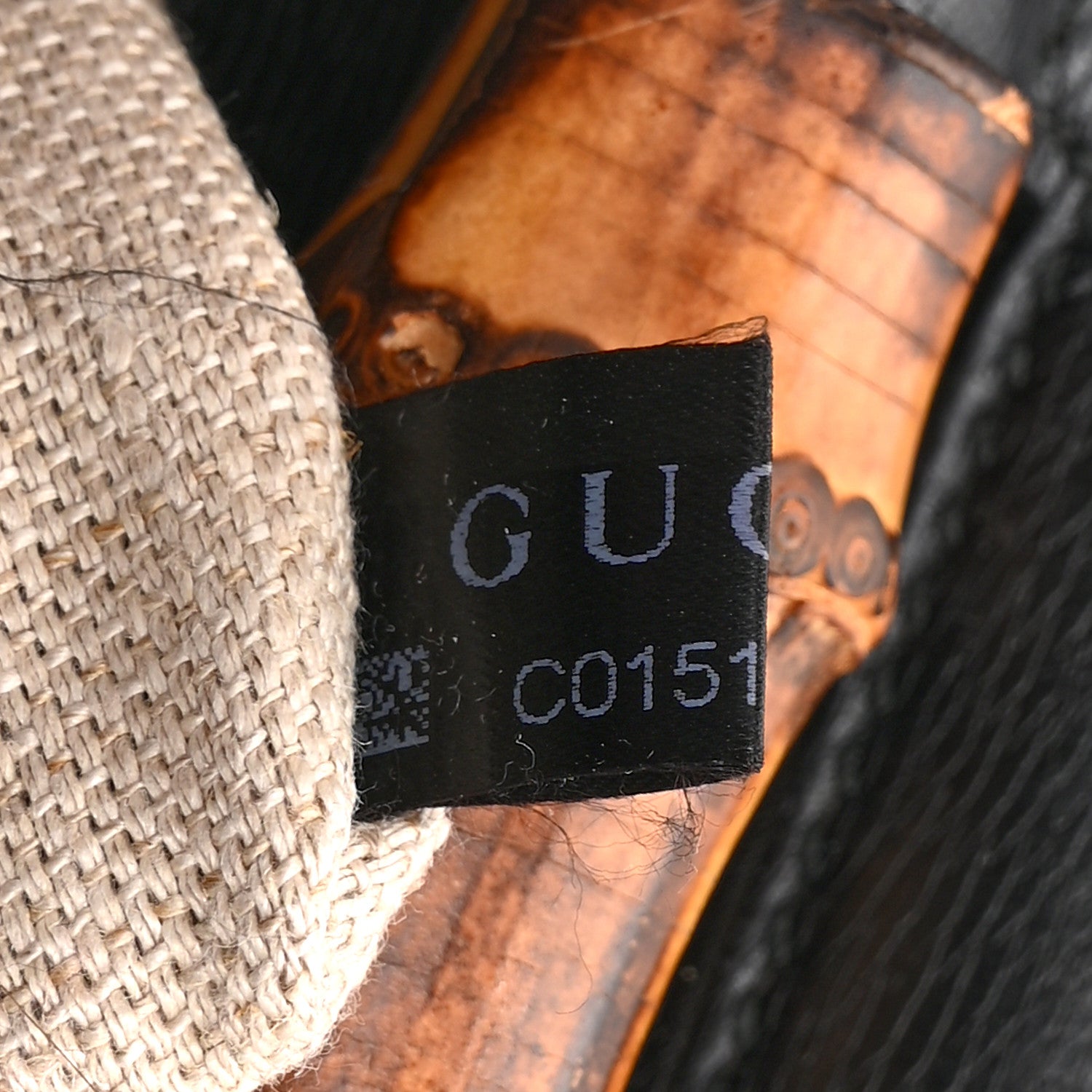 Gucci Calfskin Bamboo Bullet Top Handle Bag Black 8 of 11