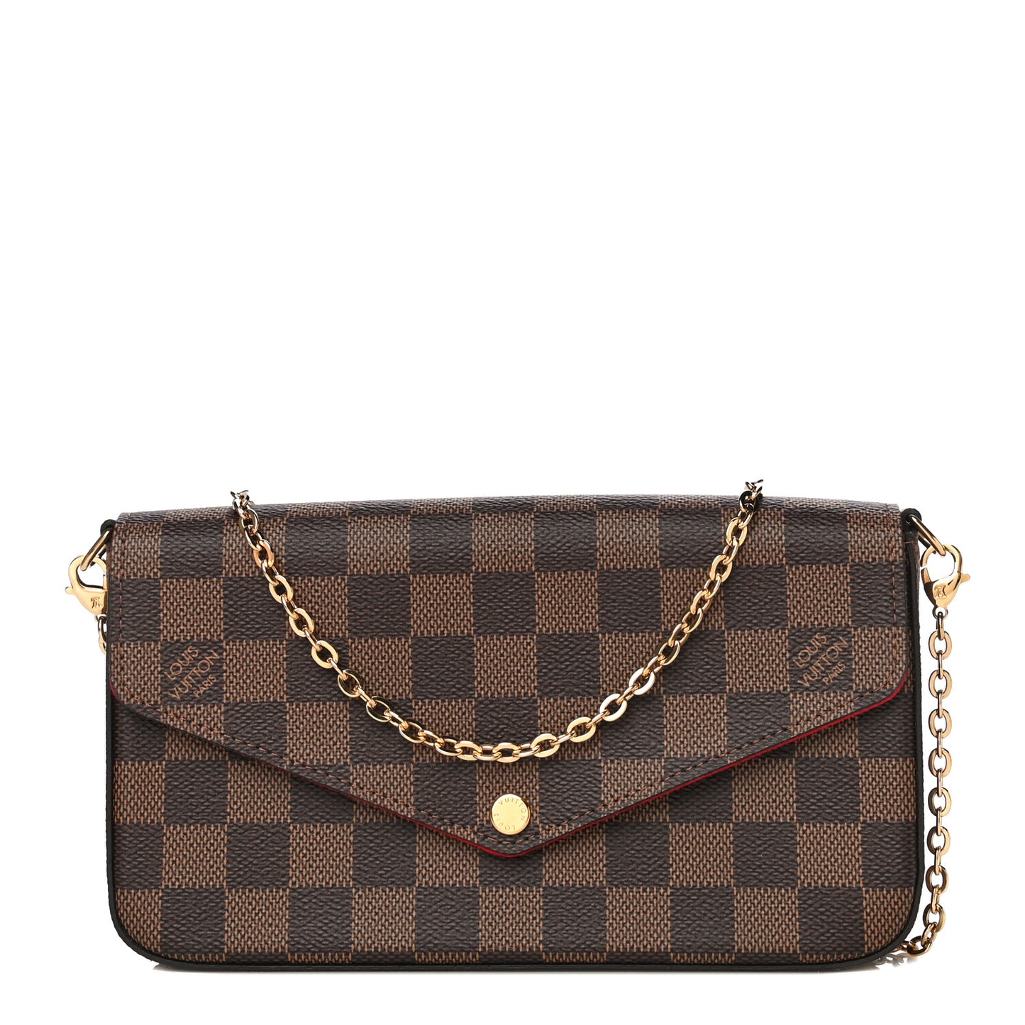 Damier Ebene Pochette Felicie Chain Wallet