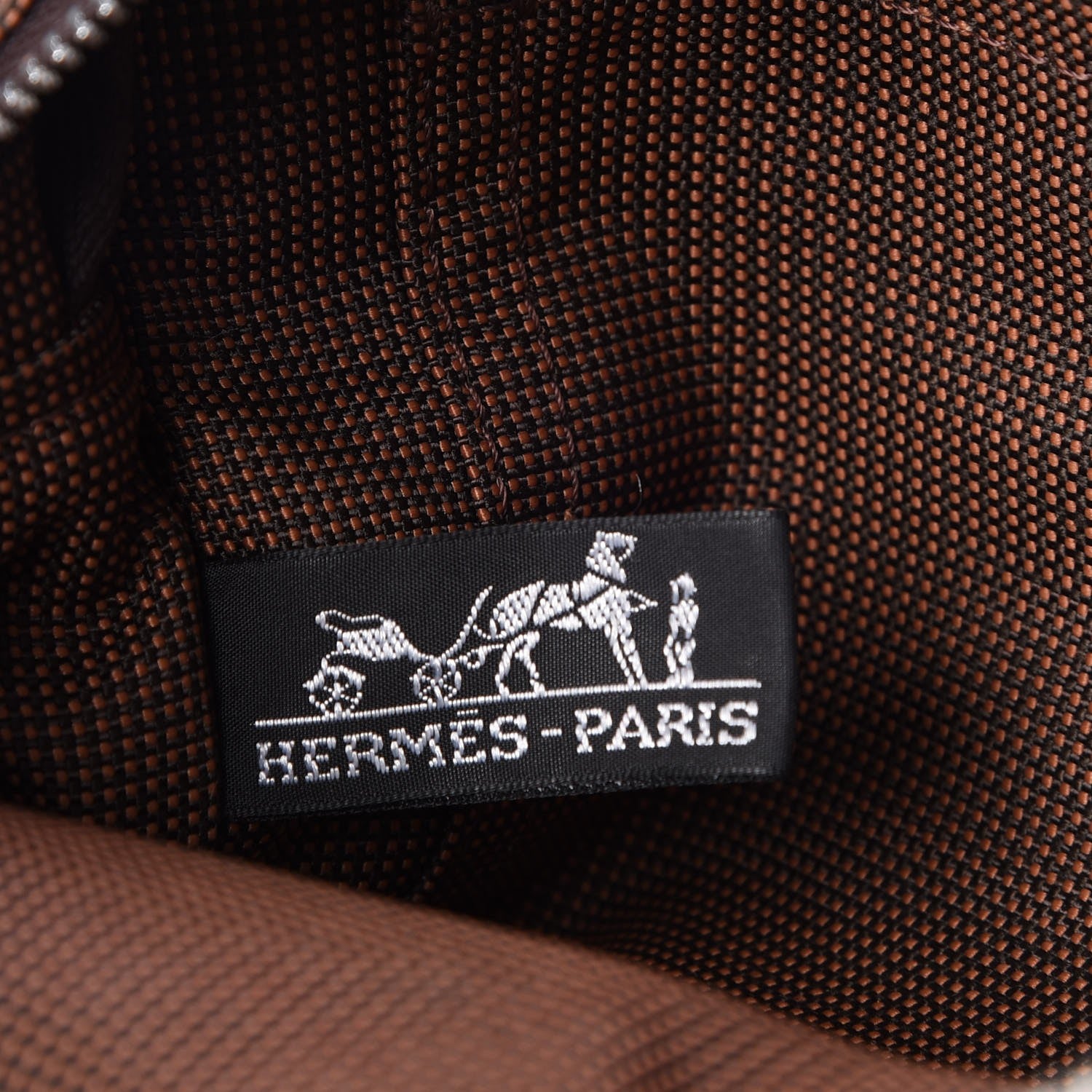 Hermes Canvas Herline PM Brown 6 of 8