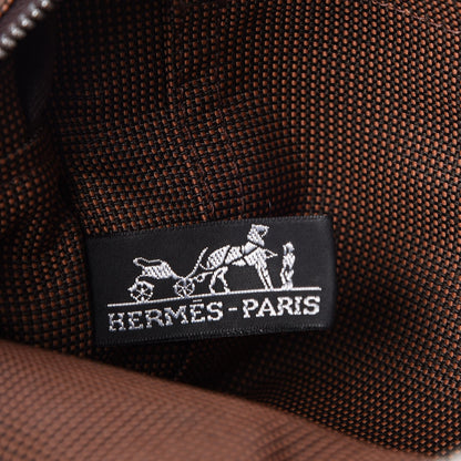Hermes Canvas Herline PM Brown 6 of 8