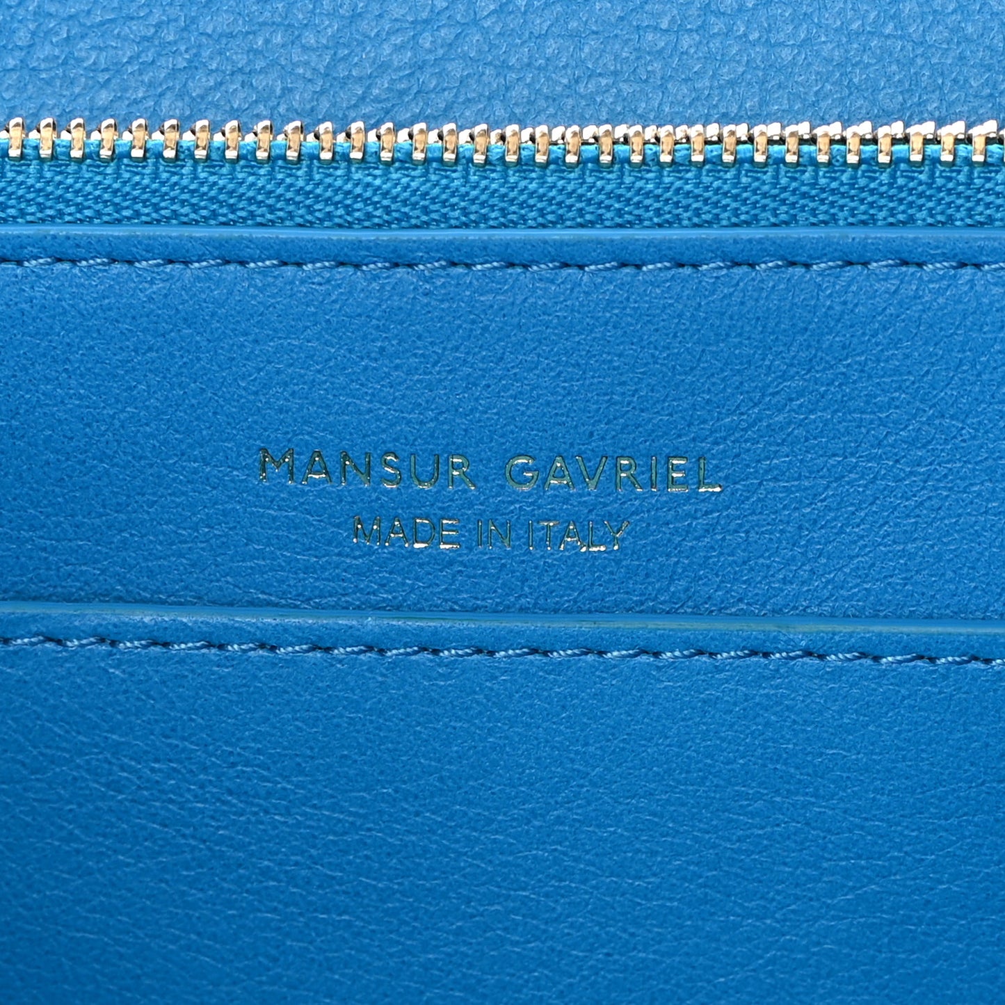 Calfskin Mini Lady Bag Sea Blue