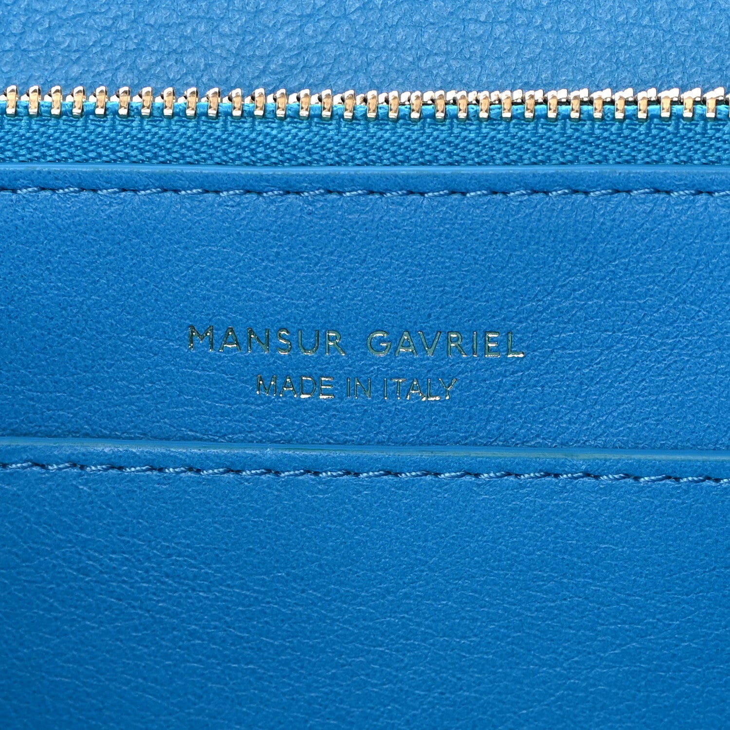 Mansur Gavriel Calfskin Mini Lady Bag Sea Blue 6 of 12