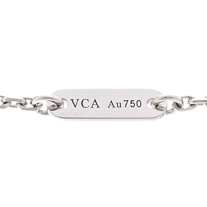Van Cleef & Arpels VAN CLEEF & ARPELS 18K White Gold Diamond Sweet Alhambra Pendant Necklace 4 of 6