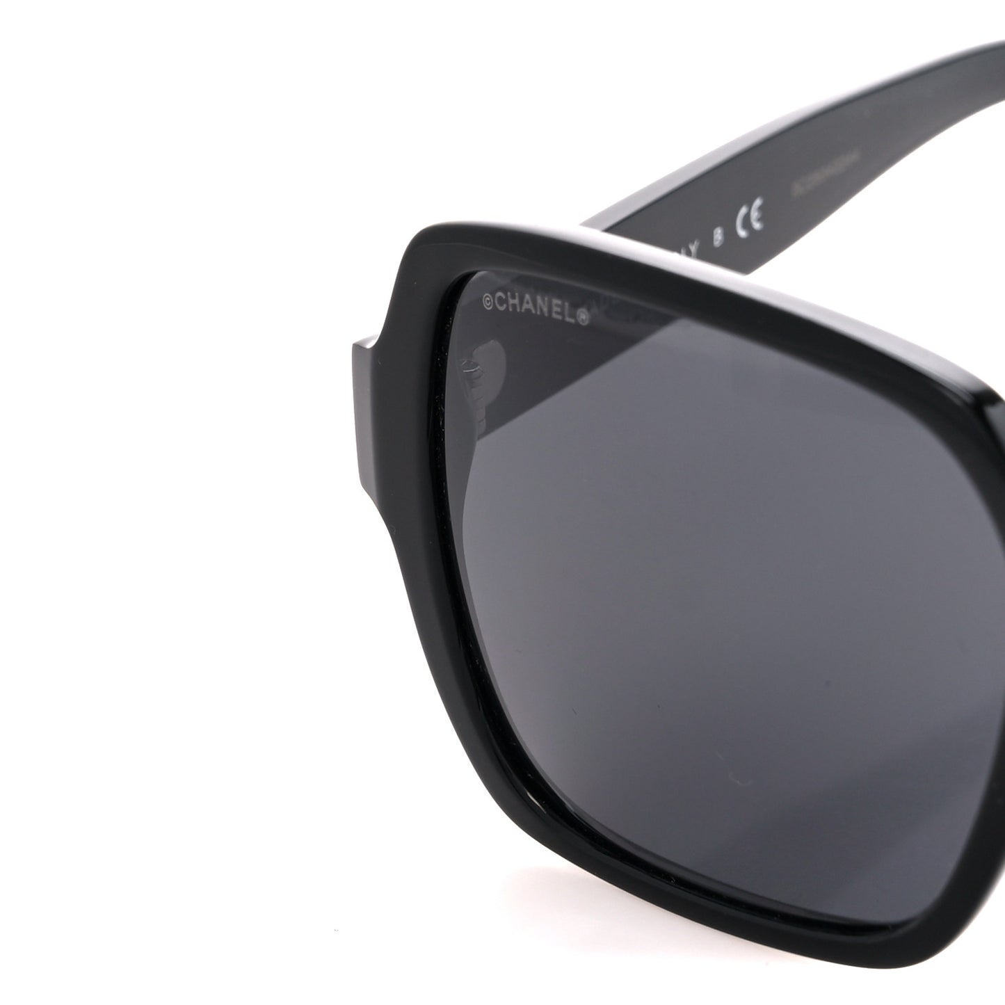 Acetate Square Sunglasses 5408-A Black