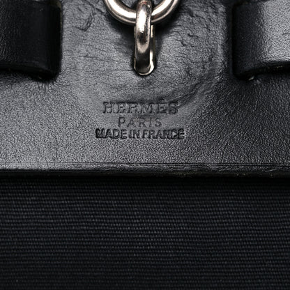 Hermes Toile Vache Calfskin Herbag 30 PM Black 6 of 18