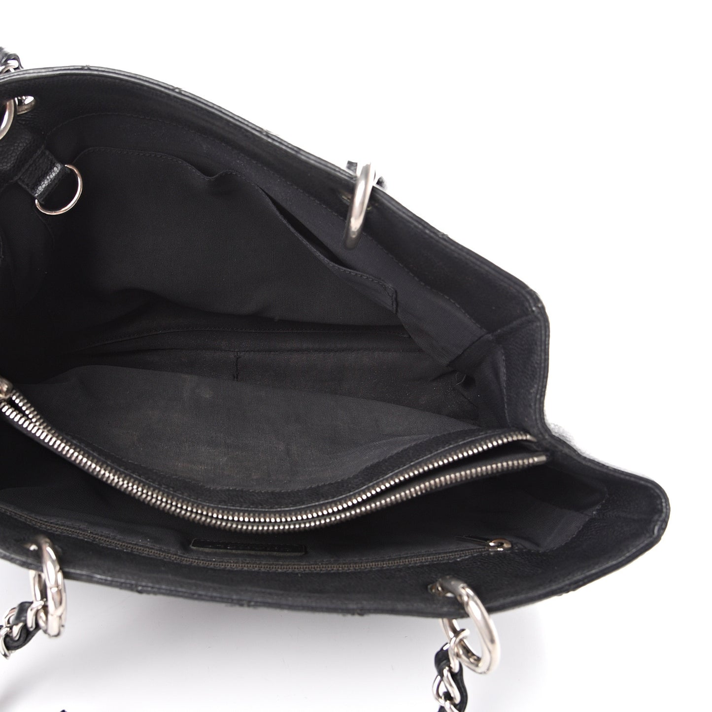 Caviar Quilted Grand Shopping Tote GST Black