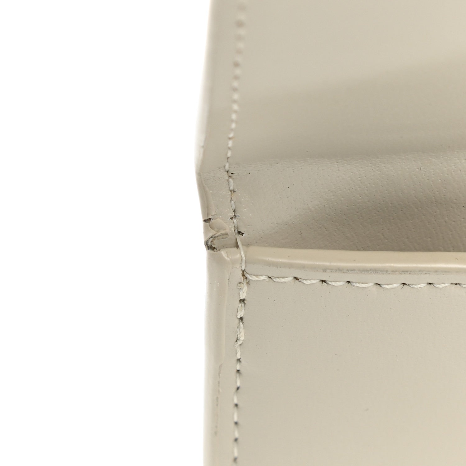 Saint Laurent Smooth Shiny Calfskin Uptown Pouch Crema Soft 9 of 11