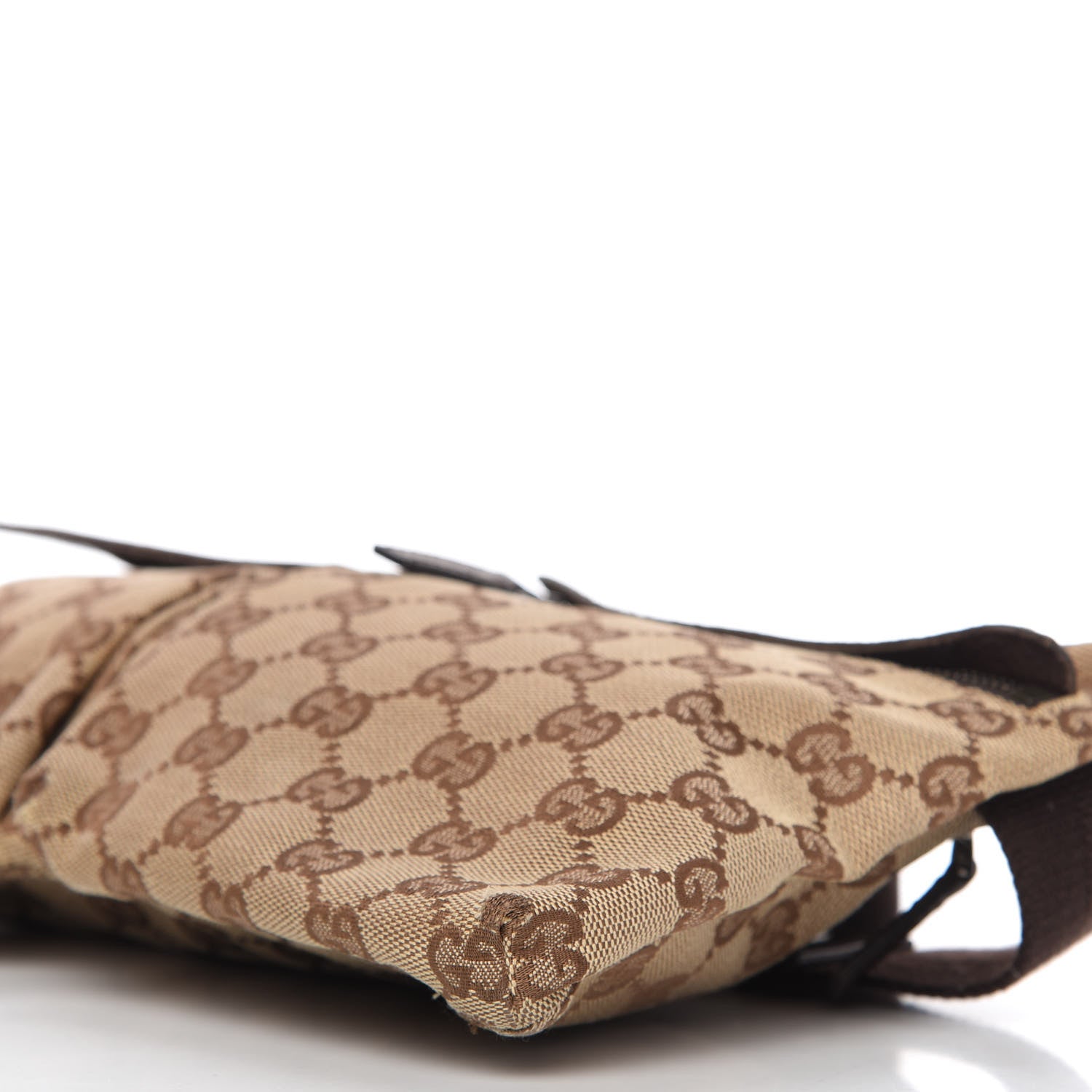Gucci GG Monogram Double Pocket Belt Bag Dark Brown 7 of 10