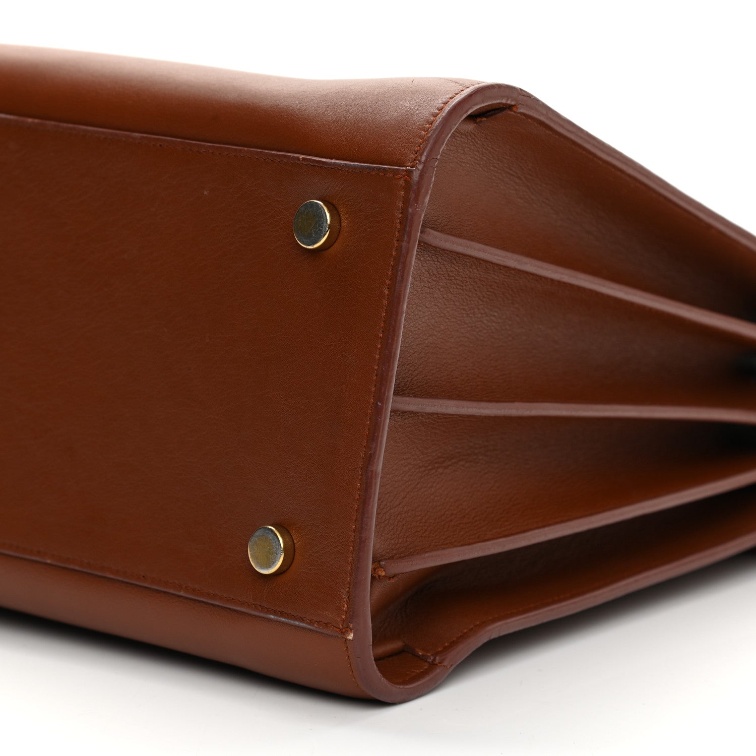 Saint Laurent Calfskin Small Sac de Jour Cognac 9 of 16