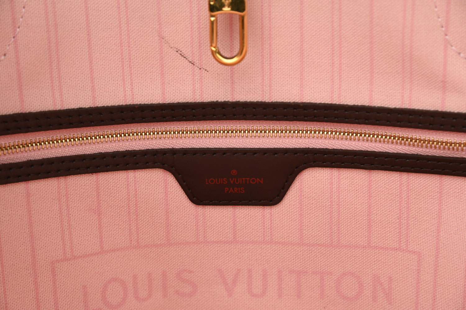 Louis Vuitton Damier Ebene Neo Neverfull MM Rose Ballerine 6 of 15