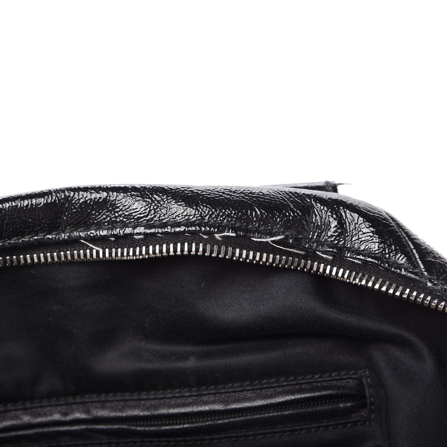Saint Laurent Textured Patent Medium Easy Y Bag Black 10 of 16