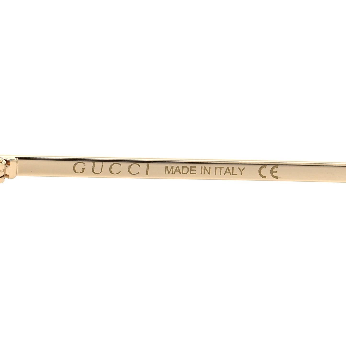 Metal Square Frame Sunglasses GG0821S Gold