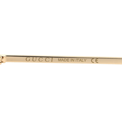 Gucci Metal Square Frame Sunglasses GG0821S Gold 5 of 8