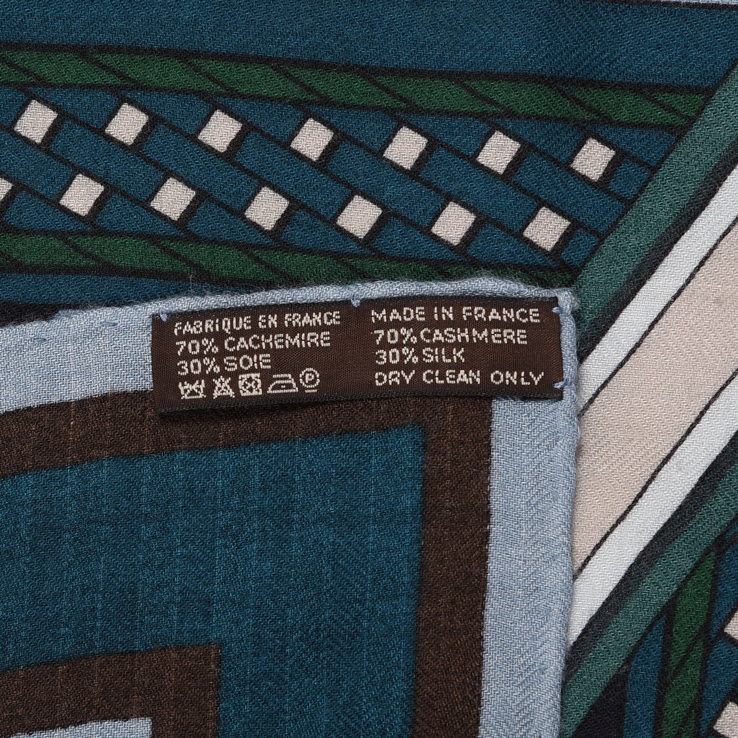 Hermes Cashmere Silk Duo D'Etriers Shawl 140 3 of 3