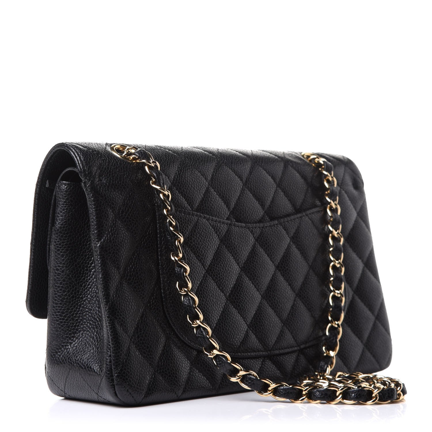 Chanel Caviar Quilted Medium Double Flap Black 3 of 10