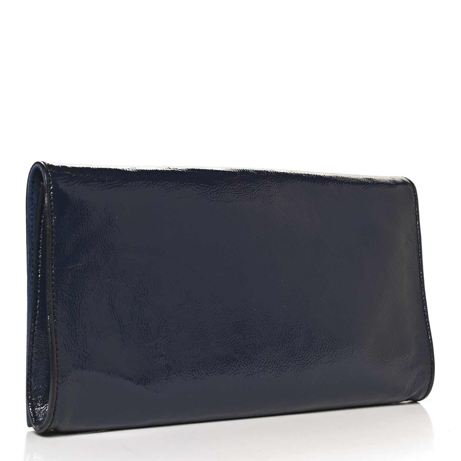 Gucci Soft Patent Medium Soho Clutch Uniform Blue 3 of 13