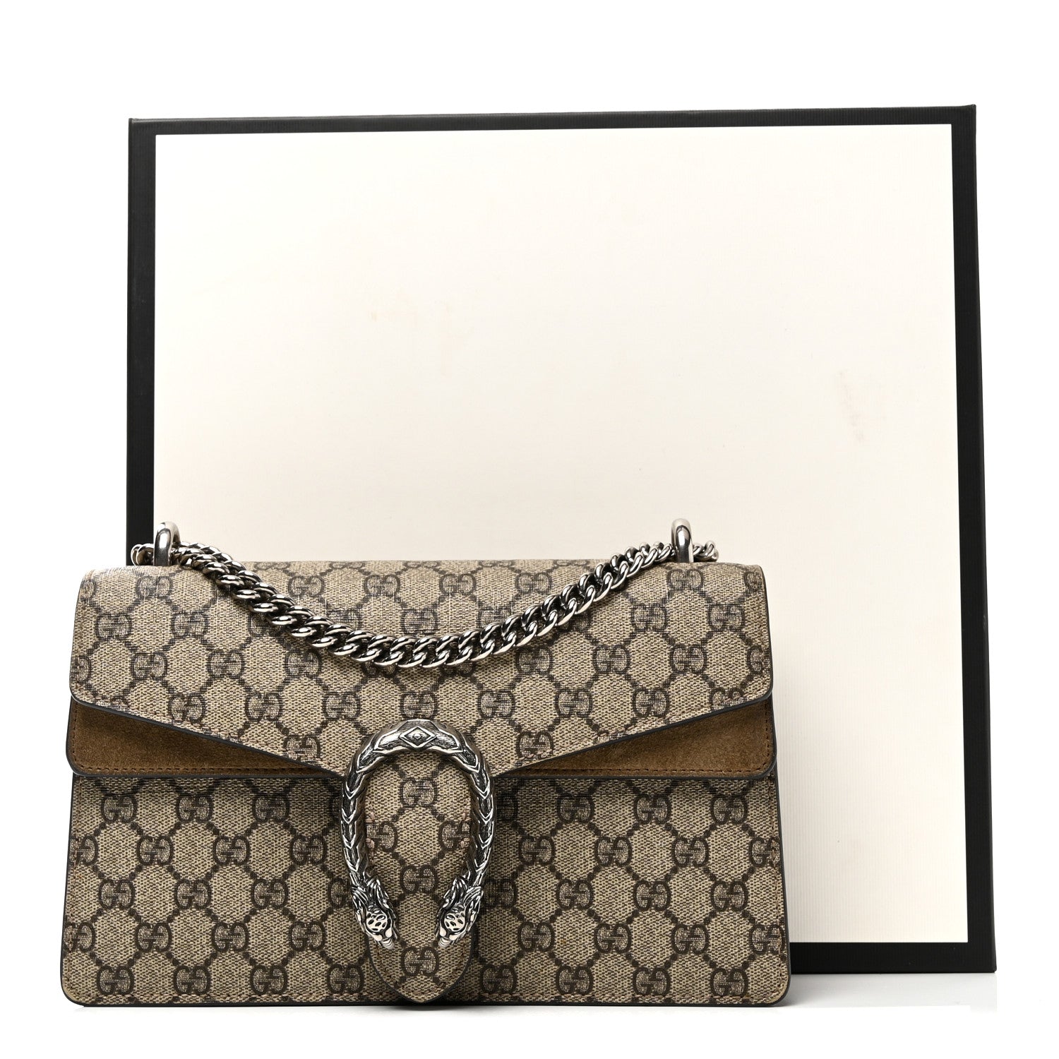 Gucci GG Supreme Monogram Small Dionysus Shoulder Bag Taupe 11 of 11