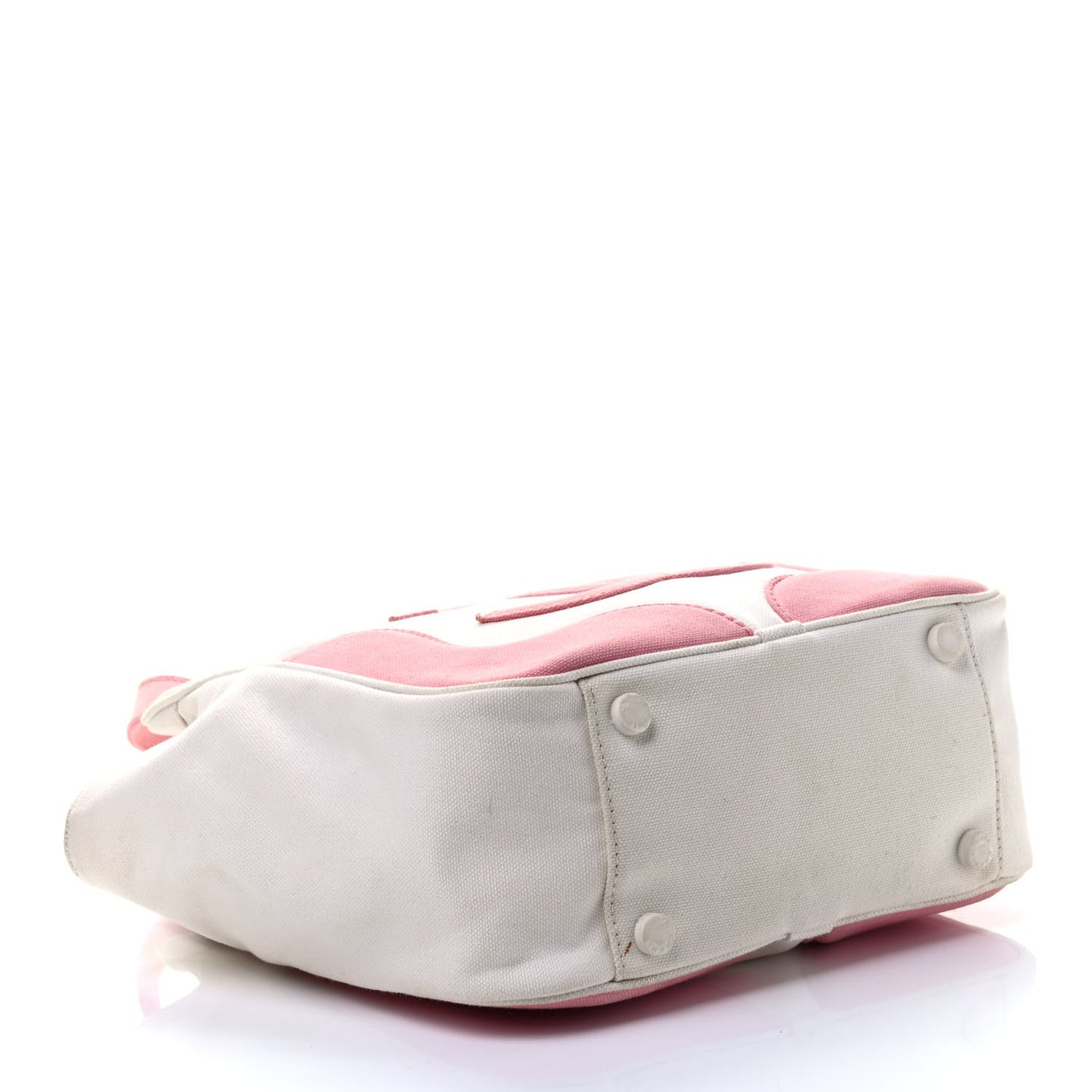 Canvas CC Handbag Pink White