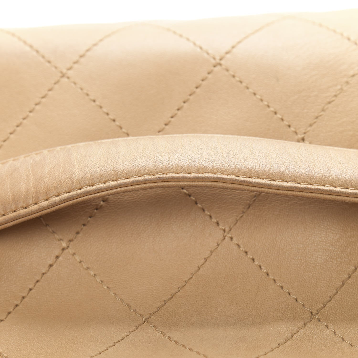 Chanel Lambskin Stitched Medium Ultimate Soft Tote Beige 13 of 14