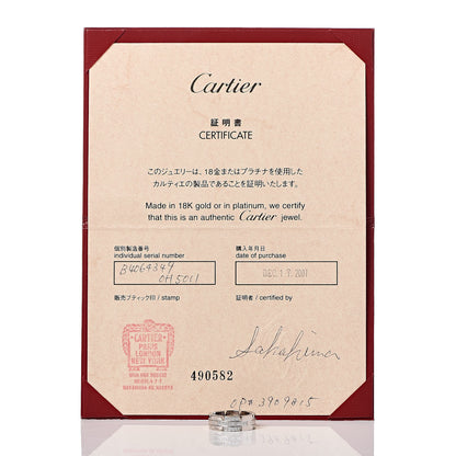 Cartier 18K White Gold Diamond Tank Francaise Band Ring 49 4.75 7 of 7