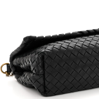 Bottega Veneta Nappa Intrecciato Baby Olimpia Shoulder Bag Black 8 of 9