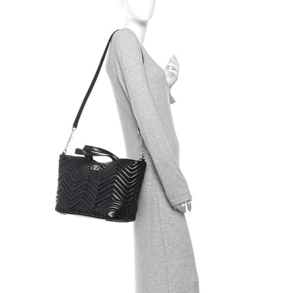 Gucci Lambskin Matelasse Medium GG Betty Tote Bag Black 2 of 10