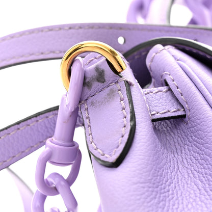 Versace Calfskin Medusa Small Top Handle Handbag Lilac 17 of 17