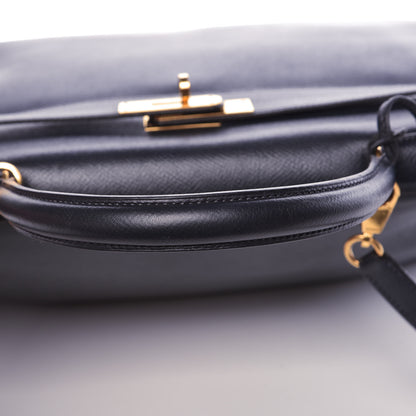 Hermes Courchevel Kelly Retourne 35 Bleu Marine 39 of 44