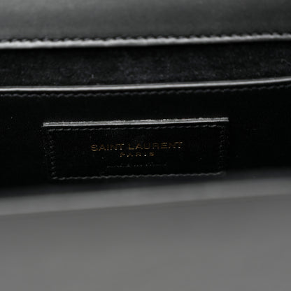 Saint Laurent Smooth Calfskin Medium Classic Monogram Kate Tassel Satchel Black 6 of 10