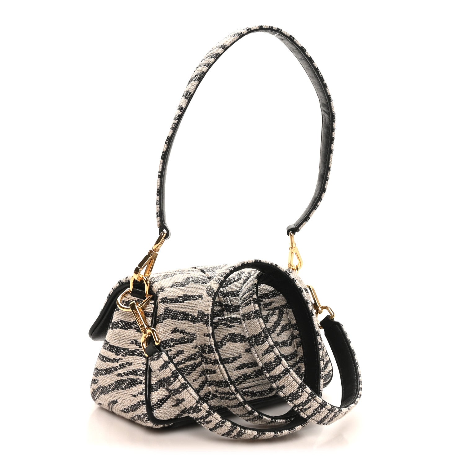 Jacquemus Zebra Jacquard Le Petit Bambimou Black White 3 of 9