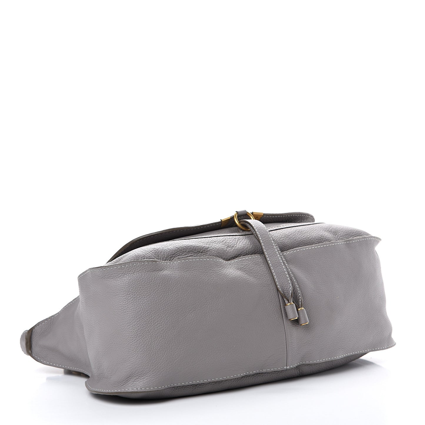 Calfskin Large Marcie Satchel Cashmere Grey