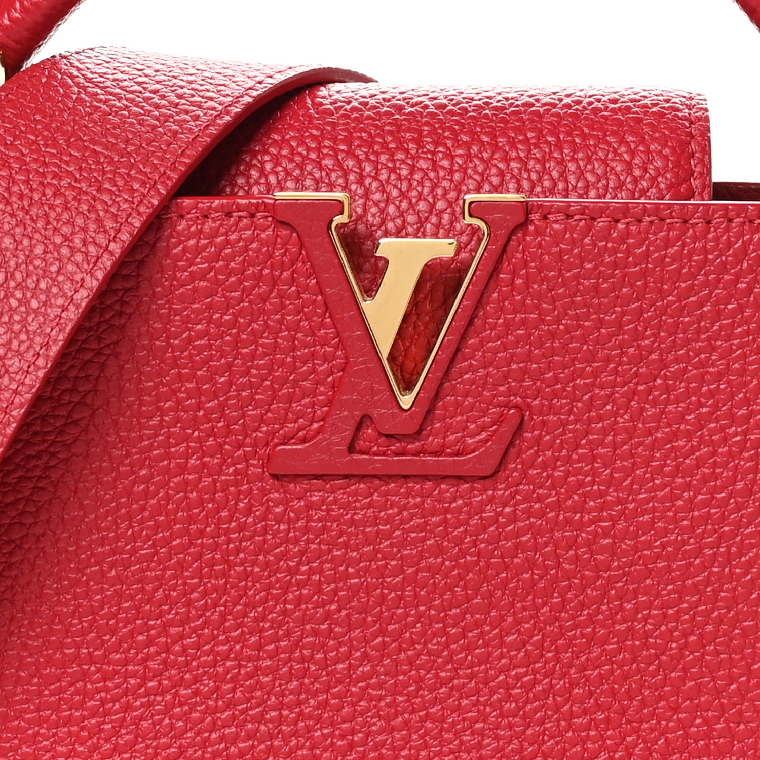 Louis Vuitton Taurillon Mini Capucines Scarlet 8 of 11