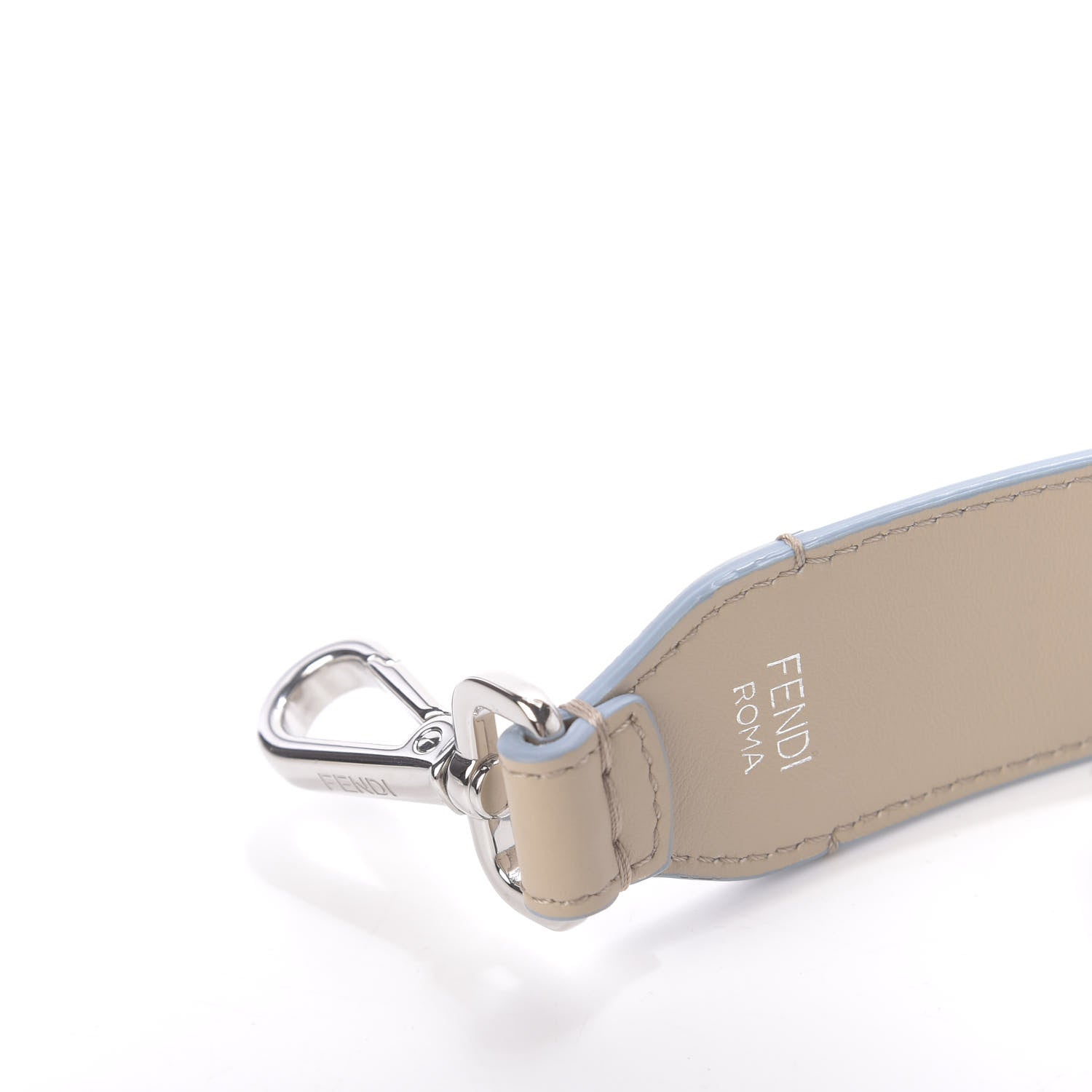 Fendi Vitello Century Logo Lines Strap You Nuvola Black 4 of 7