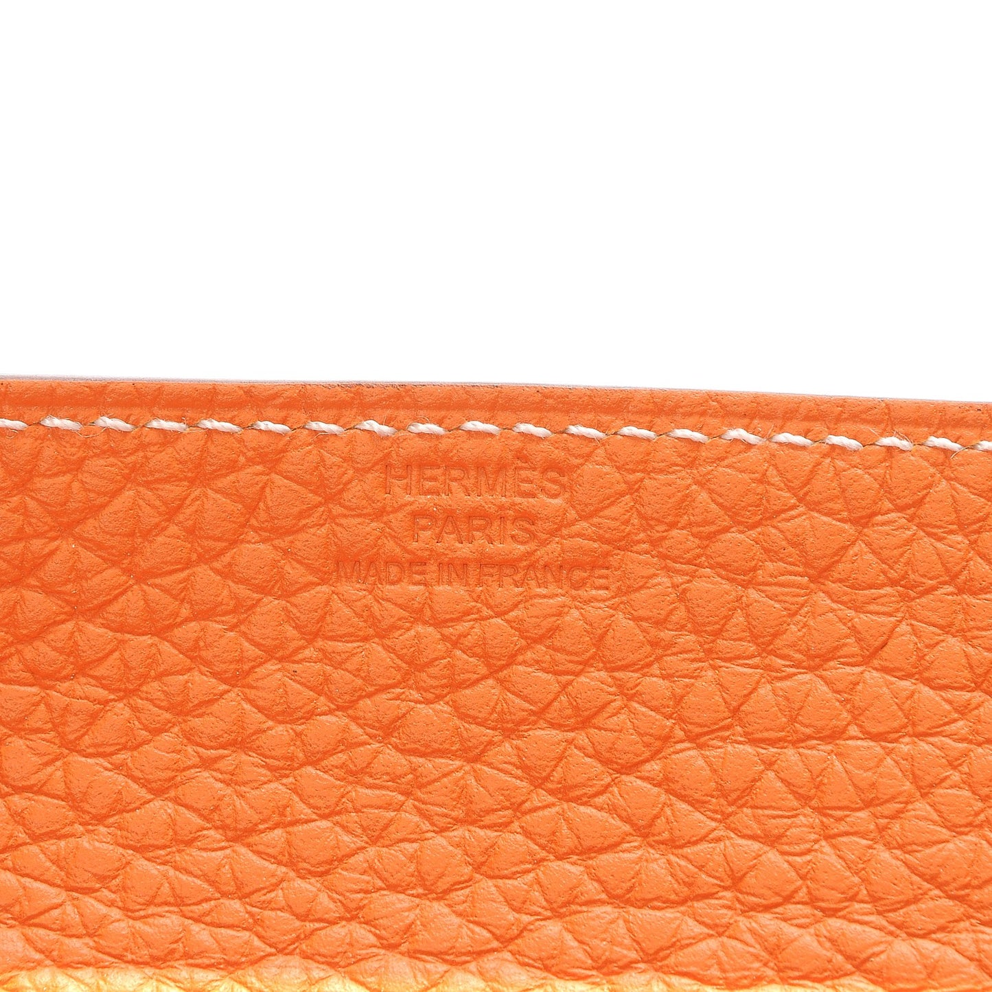 Taurillon Clemence Mises et Relances MM Change Tray Orange Etoupe