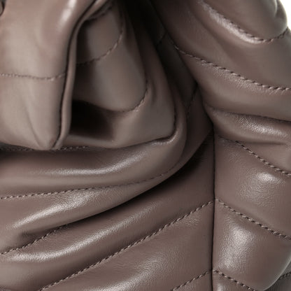 Saint Laurent Calfskin Y Quilted Monogram Medium Loulou Chain Satchel Light Natural 7 of 8