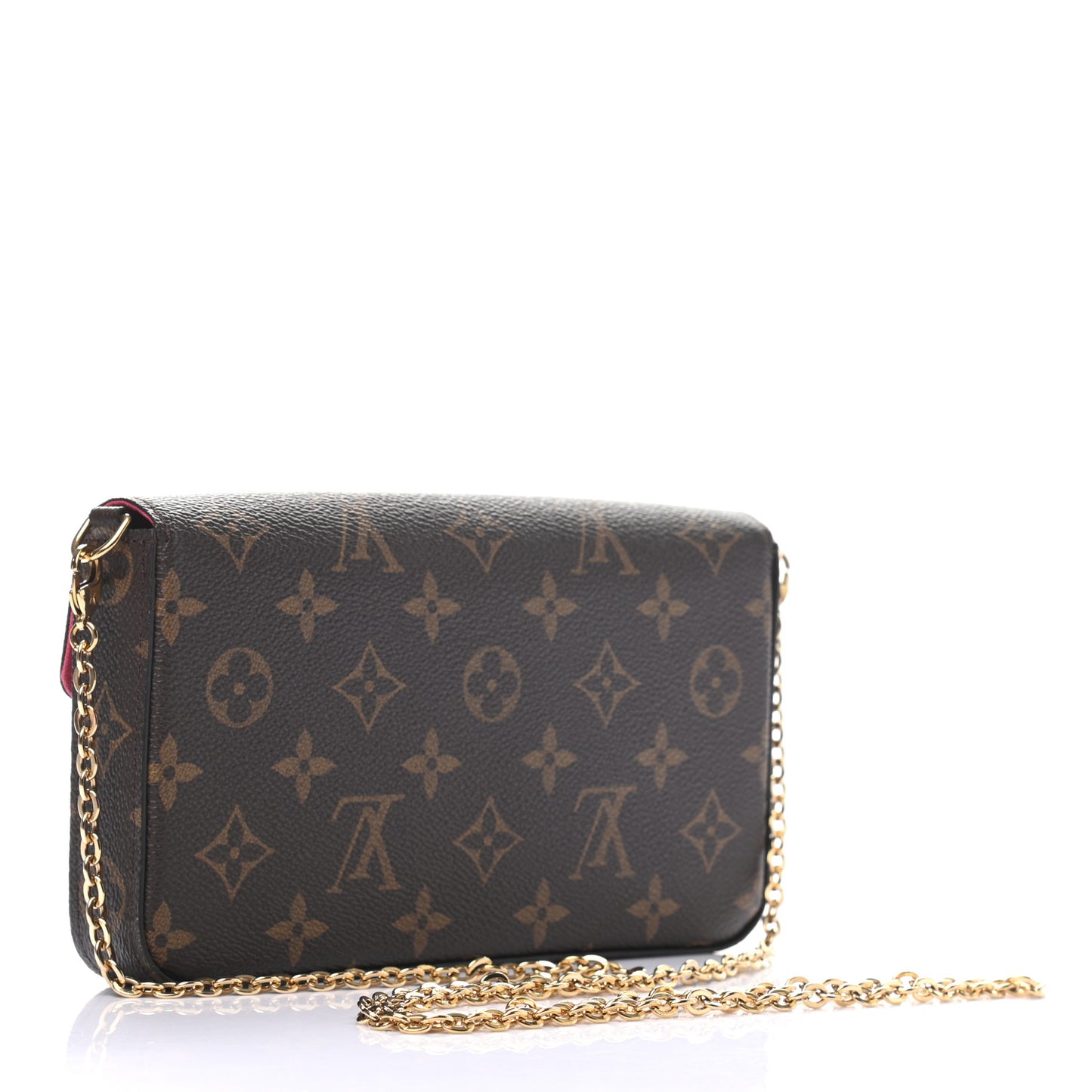 Monogram LV Love Lock Pochette Felicie Chain Wallet