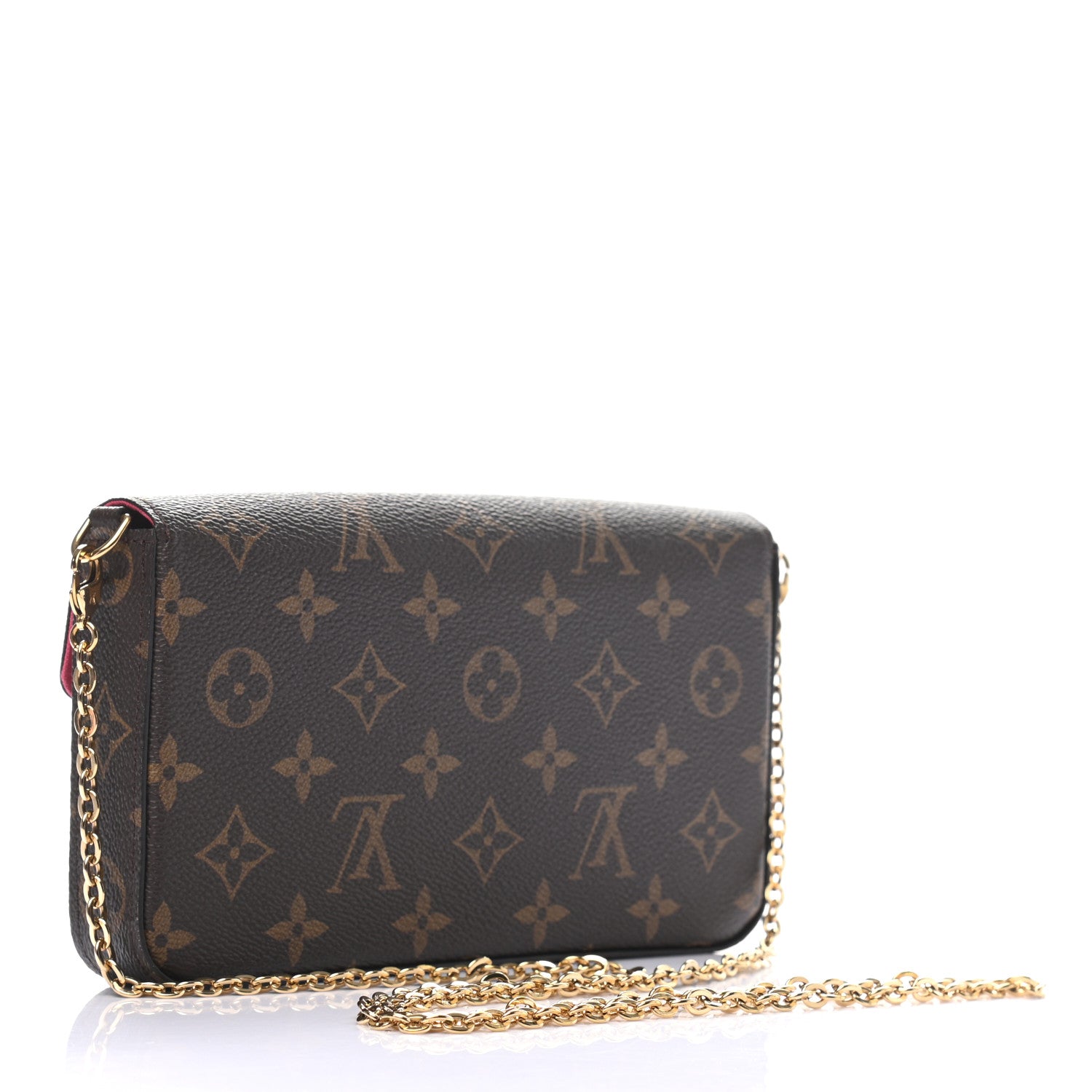 Louis Vuitton Monogram LV Love Lock Pochette Felicie Chain Wallet 3 of 8