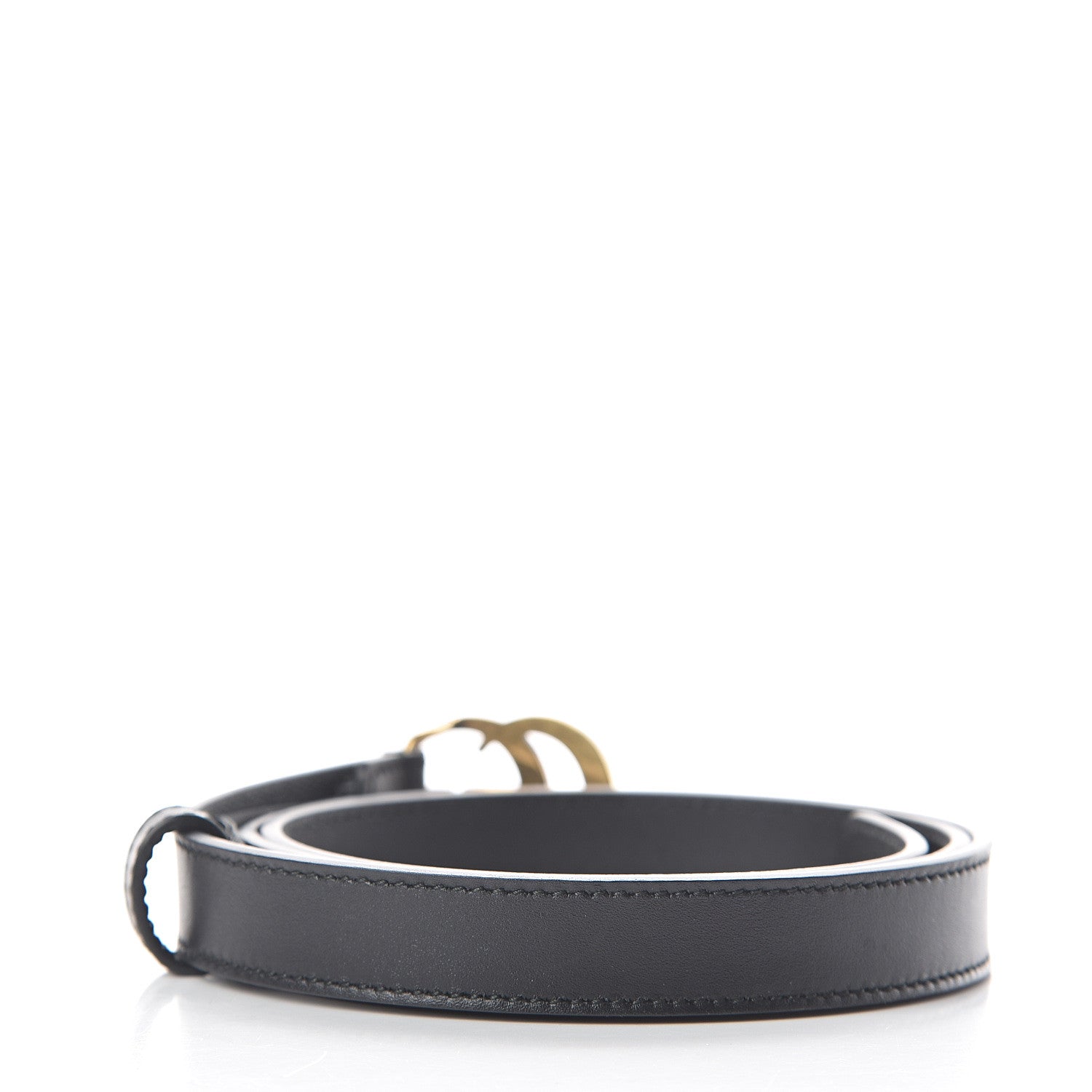 Gucci Calfskin Double G 20mm Belt 85 34 Black 2 of 6