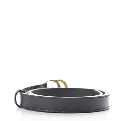 Gucci Calfskin Double G 20mm Belt 85 34 Black 2 of 6