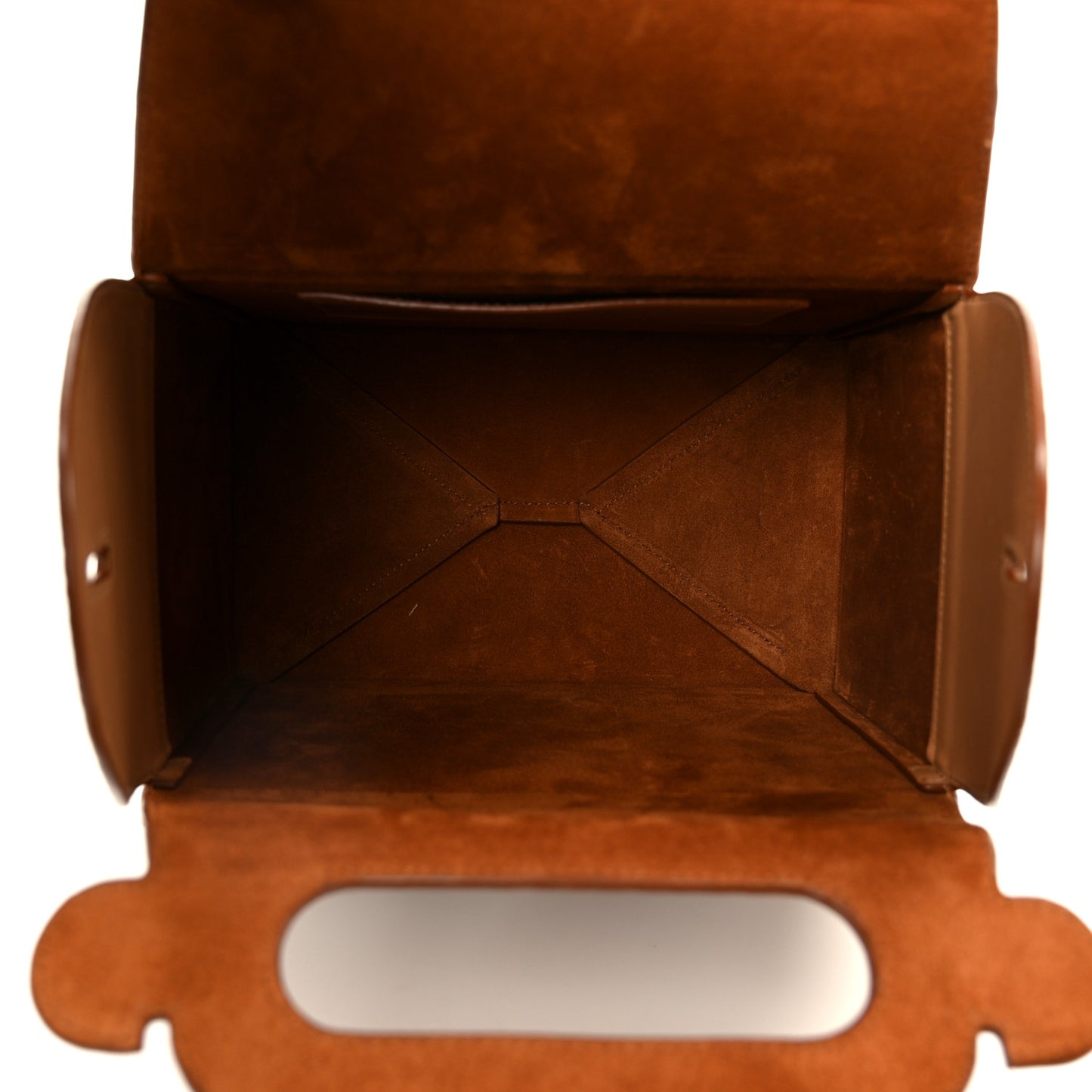 Calfskin Monogram Take Away Box Dusty Vintage Brown Gold