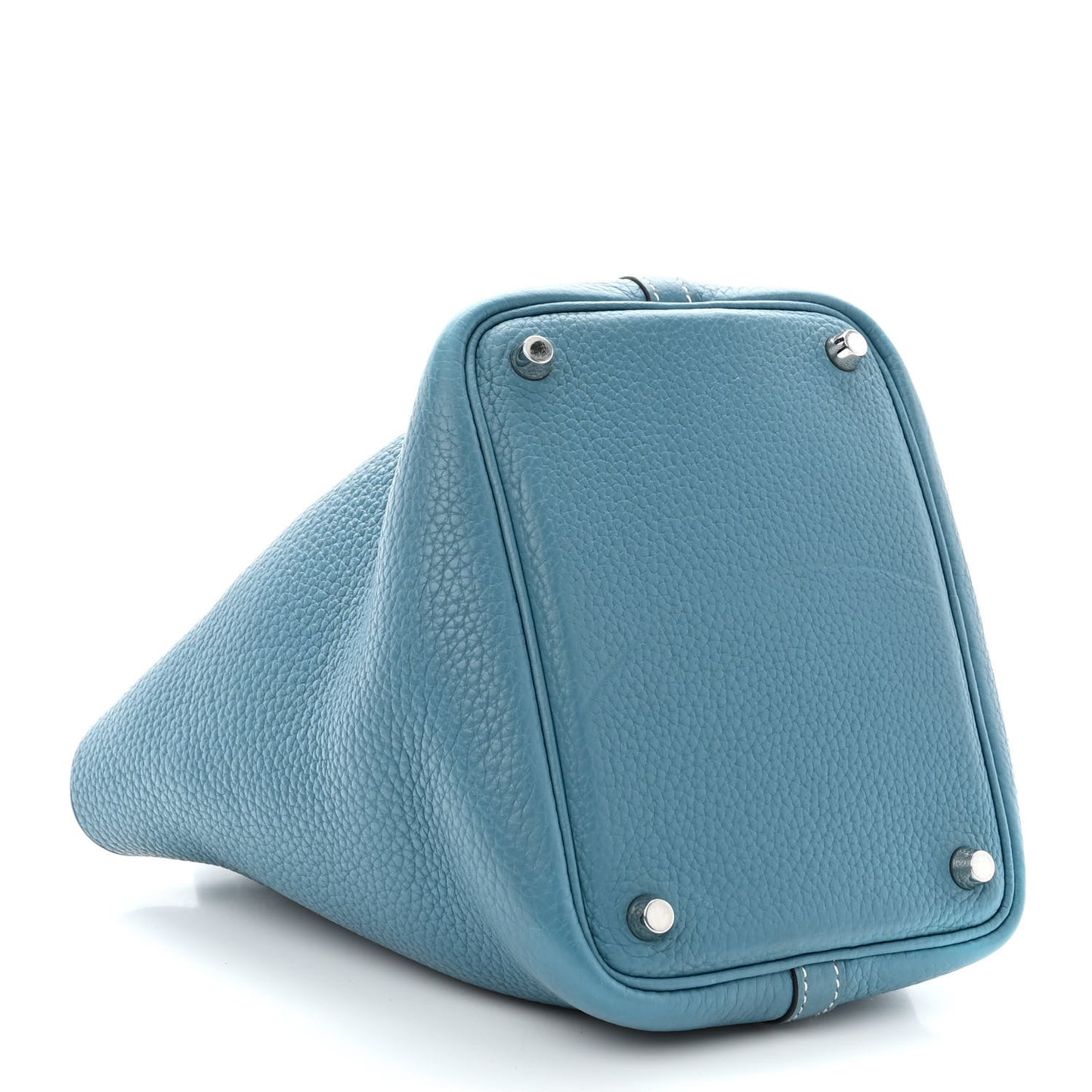 Taurillon Clemence Picotin Lock 18 PM Blue Jean