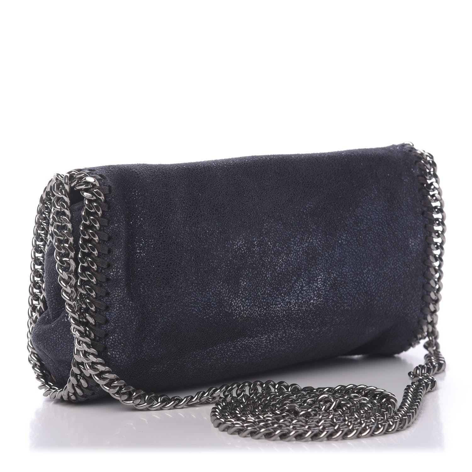 Stella McCartney Shaggy Deer Falabella Crossbody Bag Navy 3 of 10