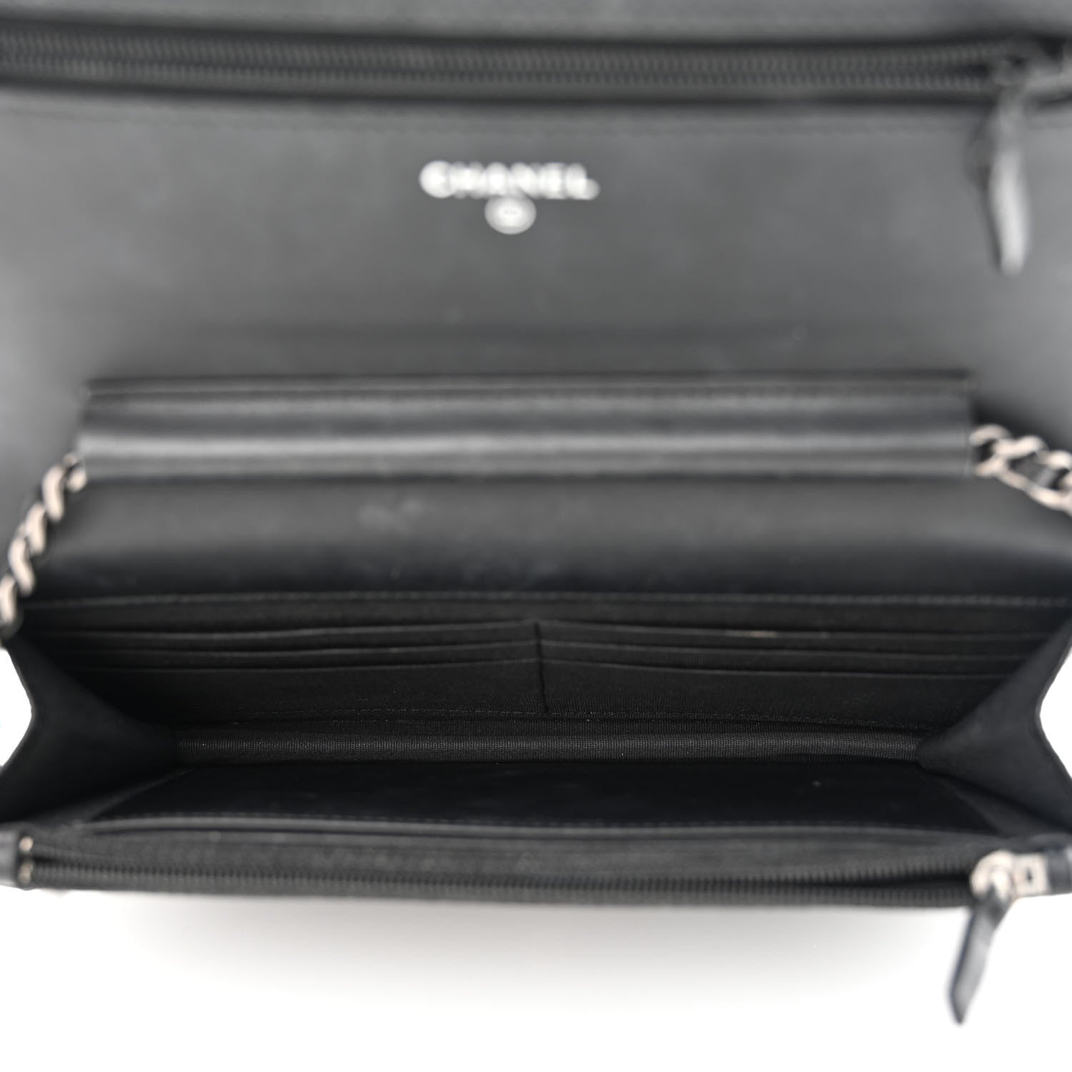 Chanel Caviar Quilted Boy Wallet On Chain WOC Black 5 of 13