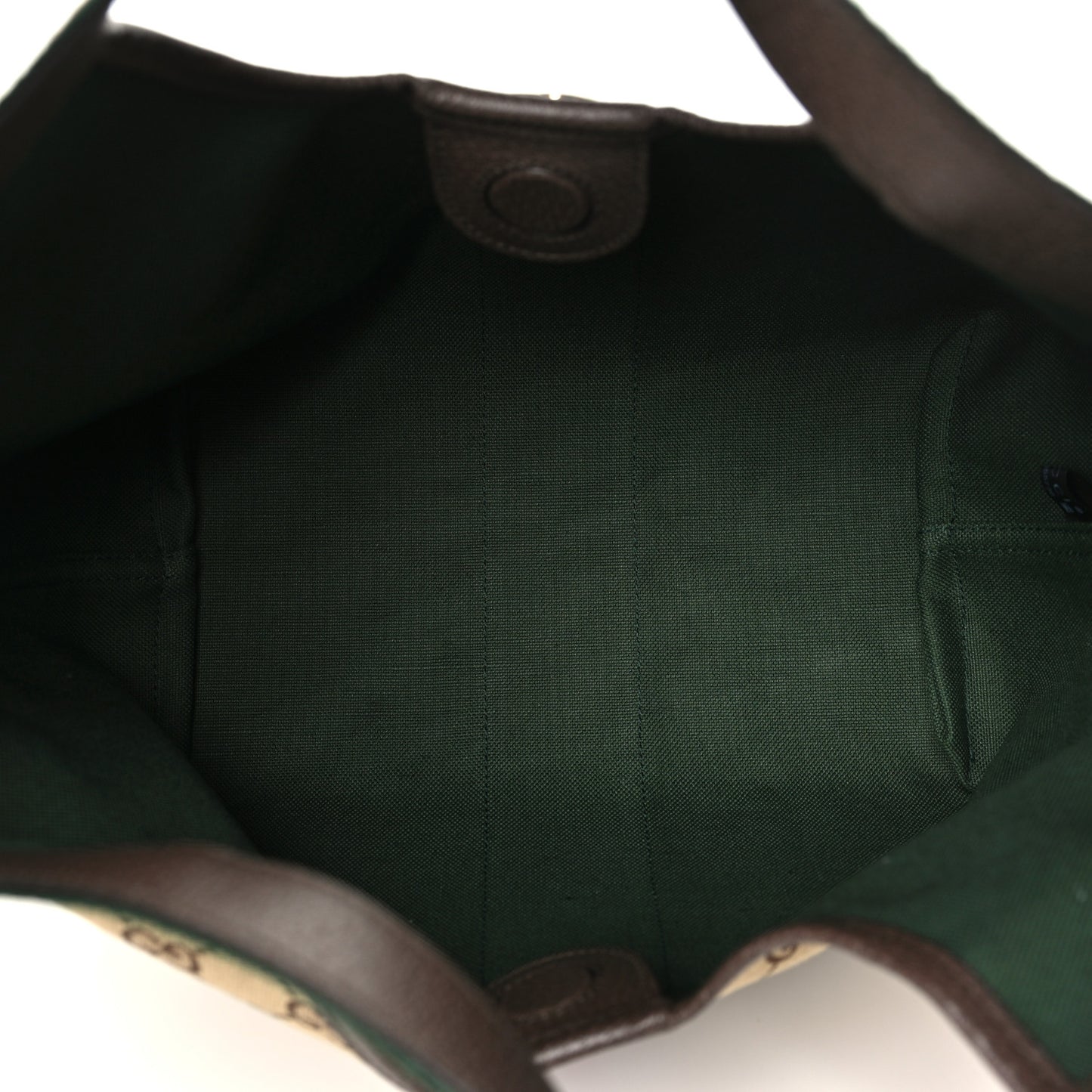 Monogram Web Small Giglio Tote Beige Dark Brown